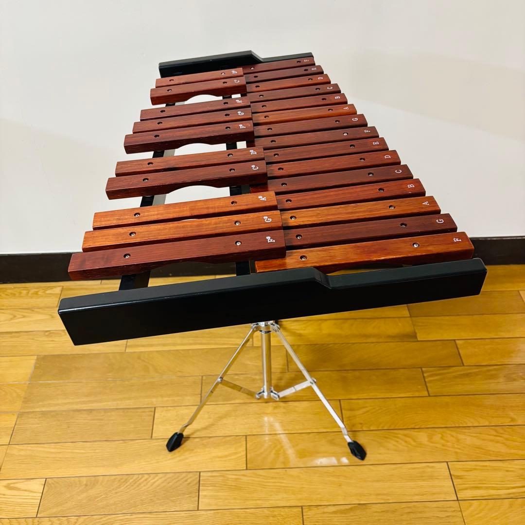美品Enhong 25音 卓上木琴 マレット、スタンド付き 美品Enhong 25音 卓上
