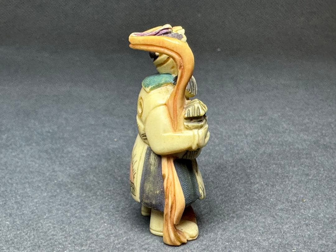 極上 根付 和装小物 古美術品 置物 彫刻 細密細工 骨董 アンティーク