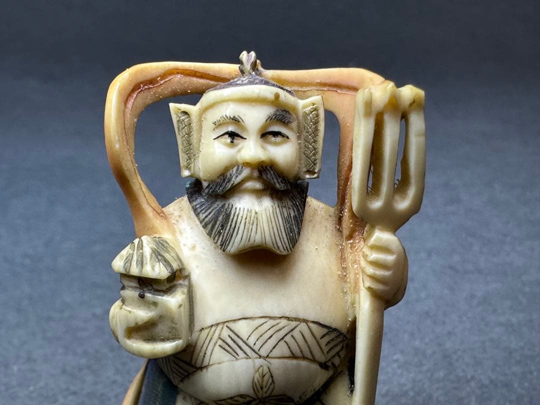 極上 根付 和装小物 古美術品 置物 彫刻 細密細工 骨董 アンティーク