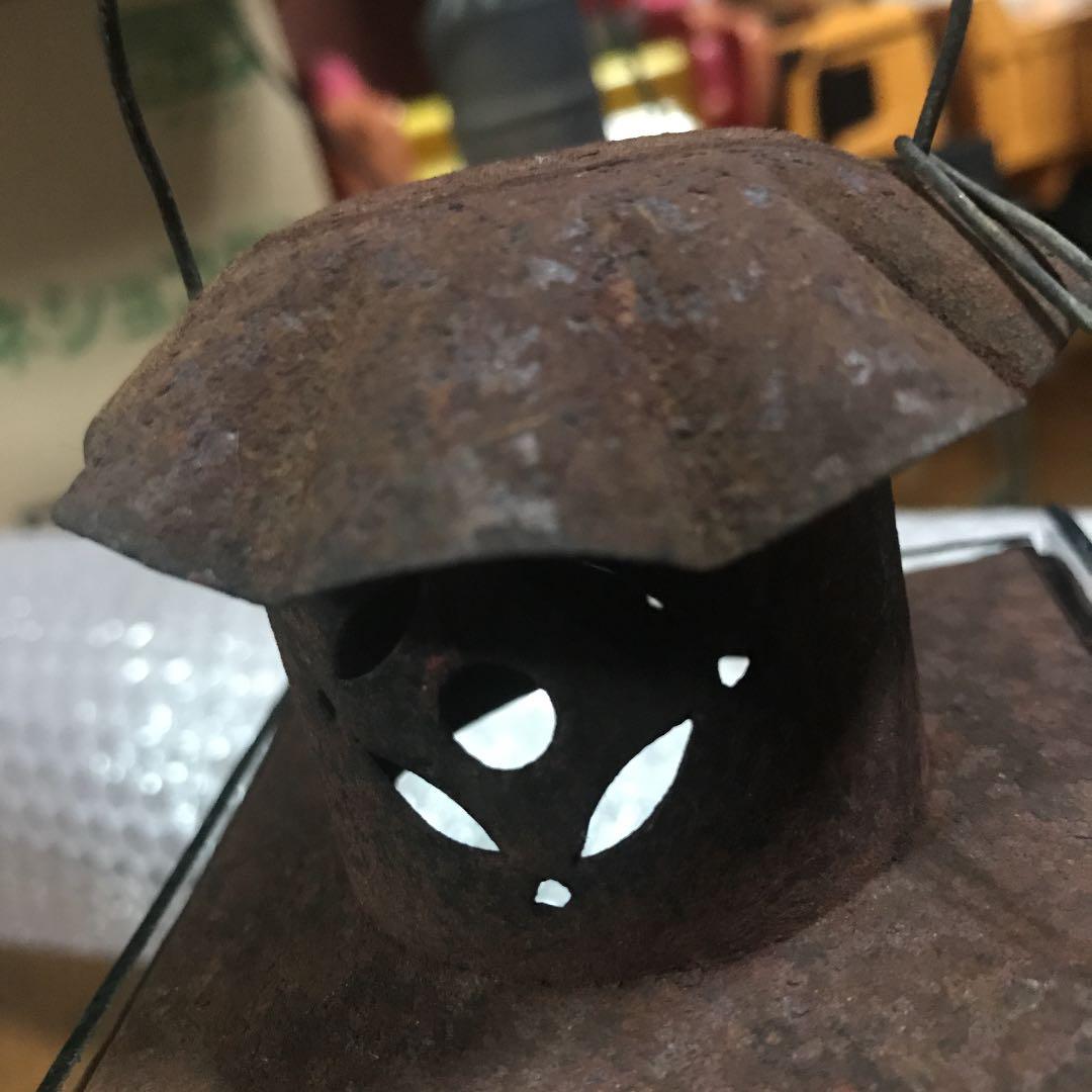 貴重 煙突ランプ 大正時代から昭和初期 鉄製