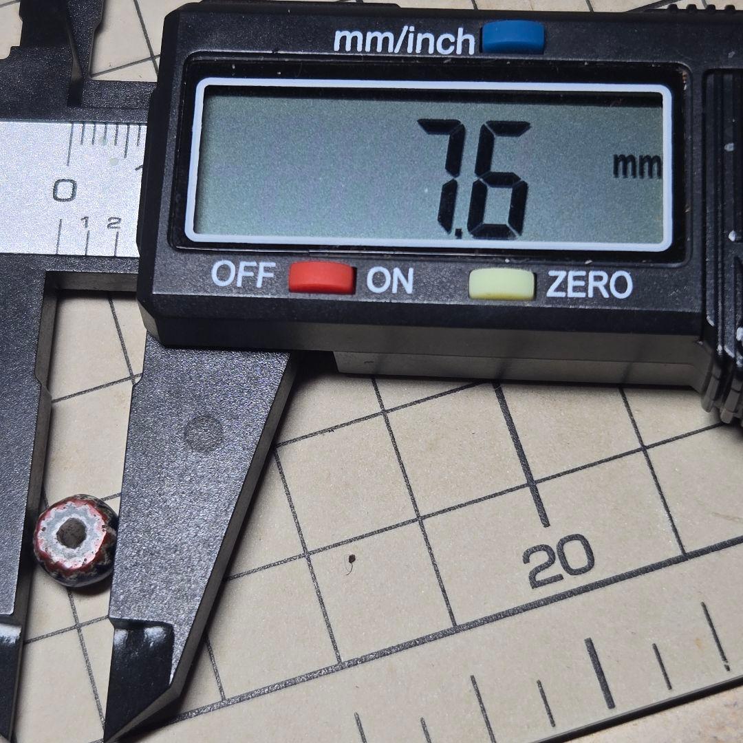 小粒 良雰囲気 7層シェブロンビーズ goro's等のカスタムに 8