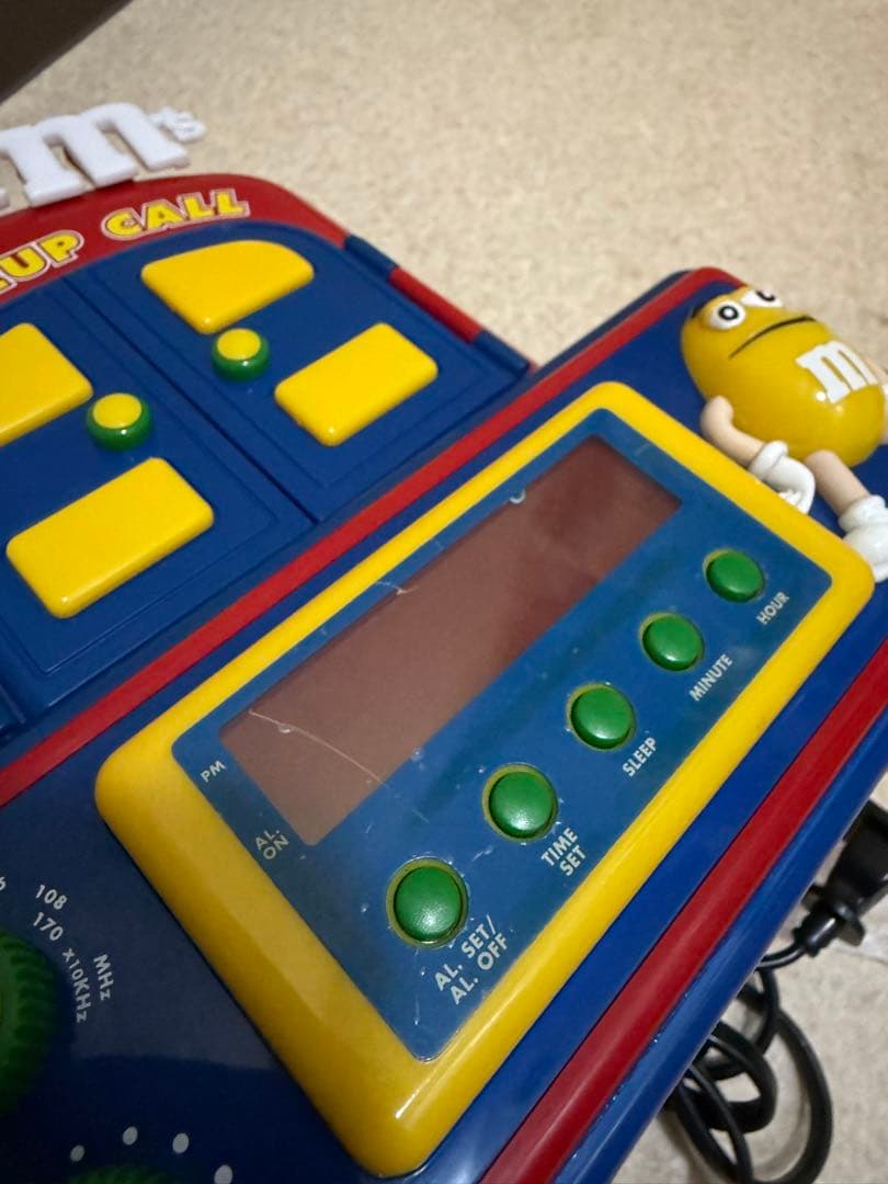 ★激レア★ M&M's エムアンドエムズ動く！喋る！目覚まし時計ラジオ