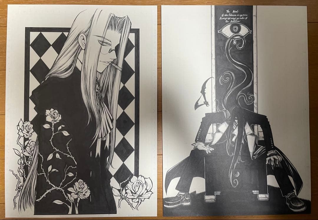 ヘルシング 20周年記念複製原画 王立国教騎士団セット40枚セット