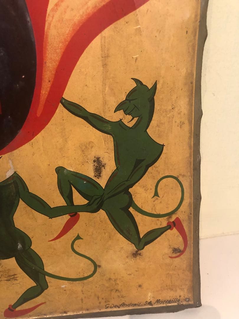 ビンテージ 30s デビル 悪魔 アドバタイジング インダストリアル Devil