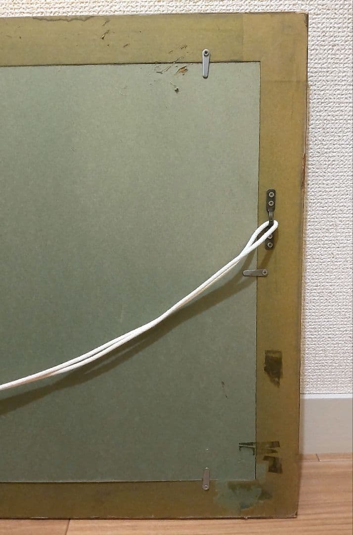 油彩　風景画　ガラスあり額縁