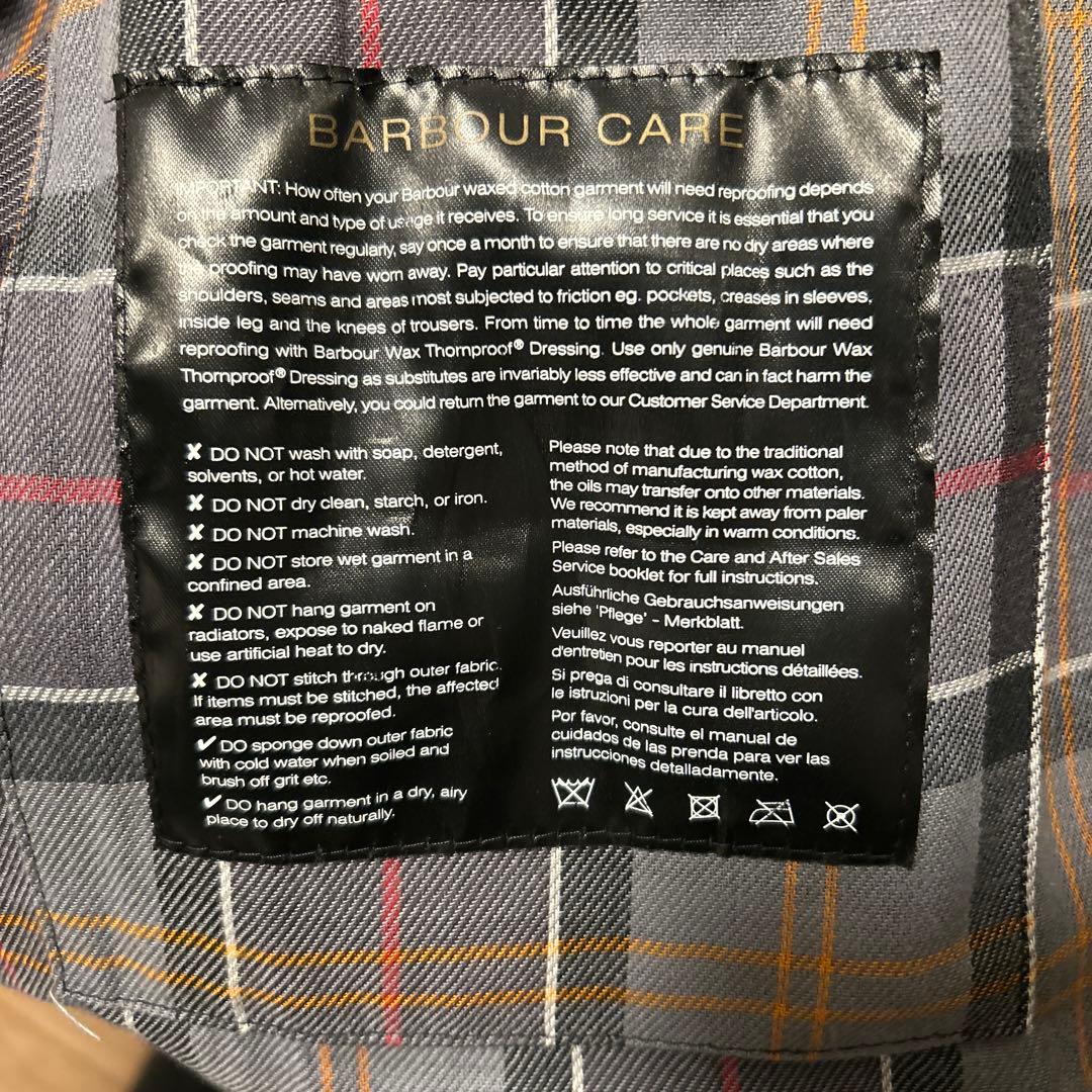 OS ビデイル　Barbour ブラックジャケット　サイズ38