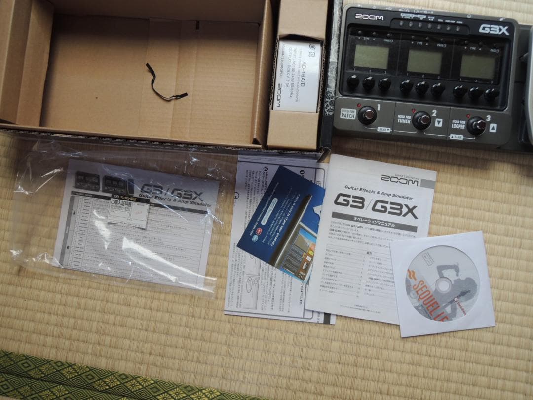 ☆新品同様☆ZOOM G3X（元箱、電源、説明書その他）