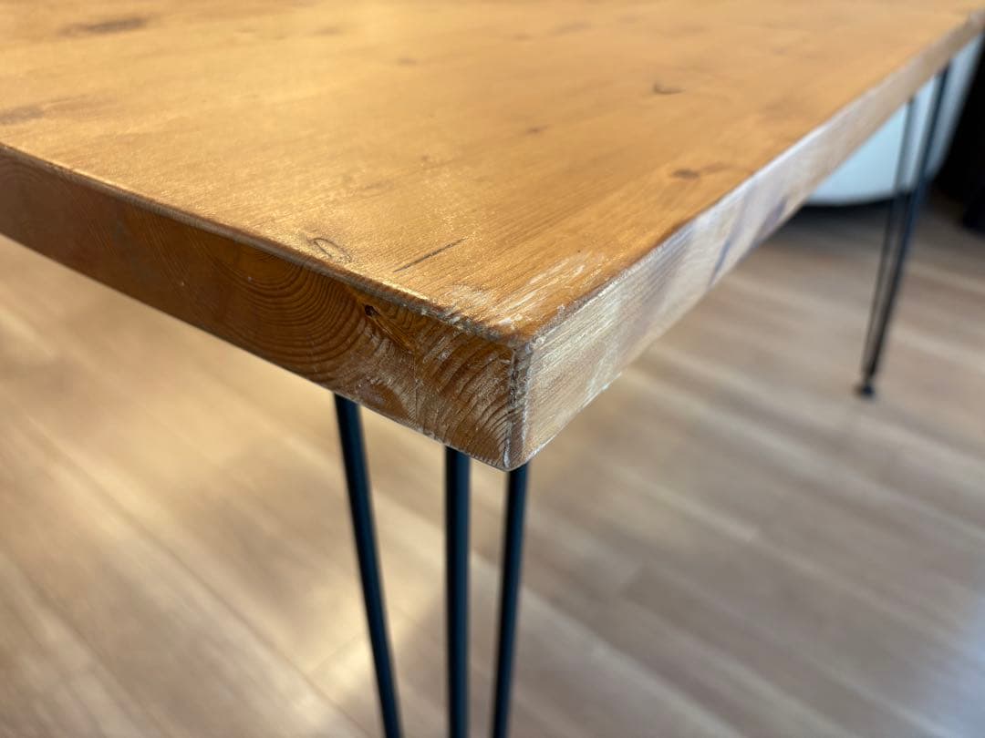 【送料込み】ロウヤ　幅140 木製ダイニングテーブル　パソコンデスク