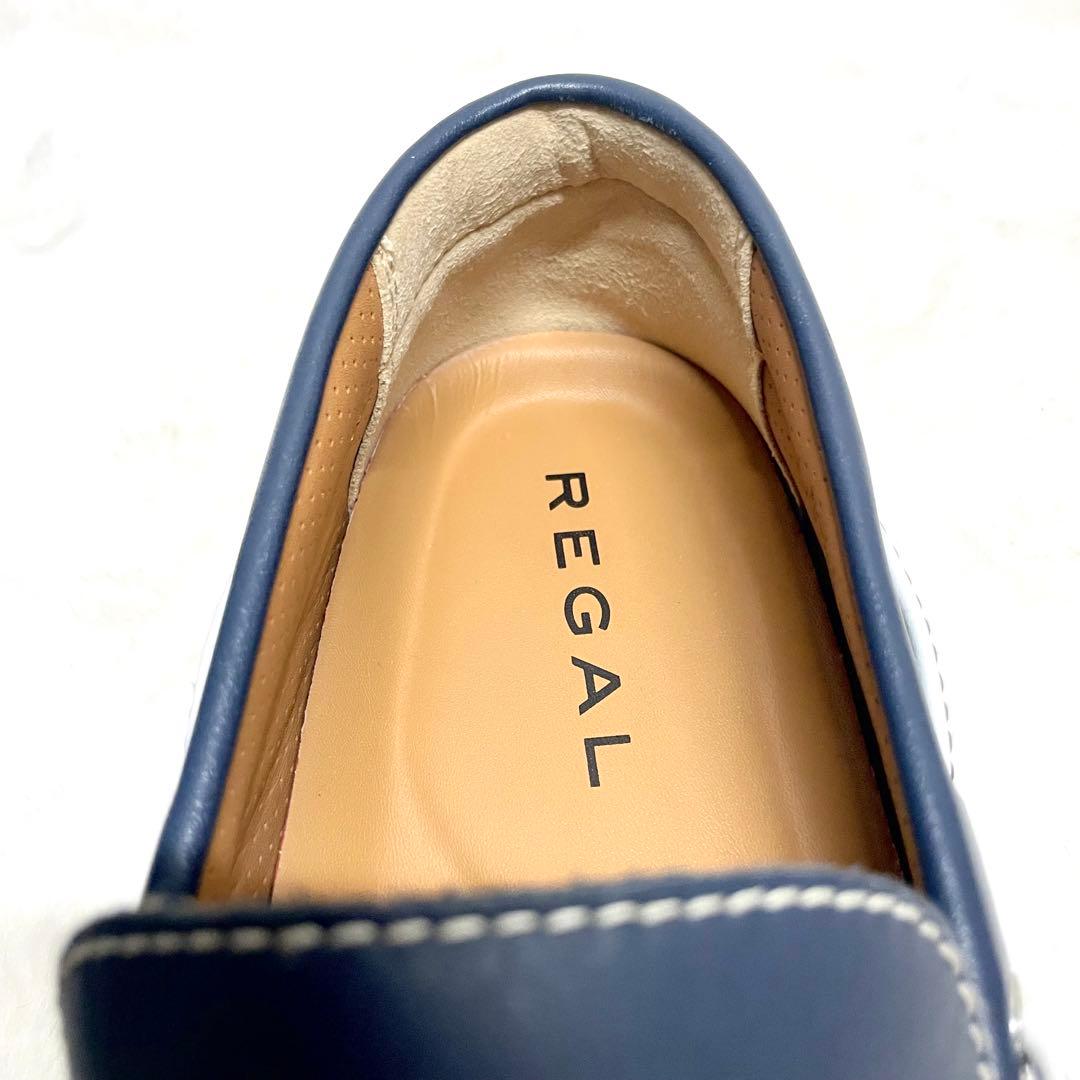 【未使用級✨】REGAL ネイビー 55PRドライビングシューズ 25.5cm
