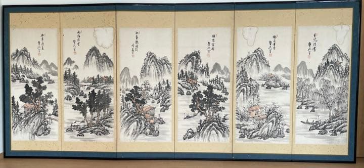 屏風        六曲一双右隻・左隻 屏風を鑑賞してみよう／名古屋刀剣博物館・名古屋刀剣ワールド