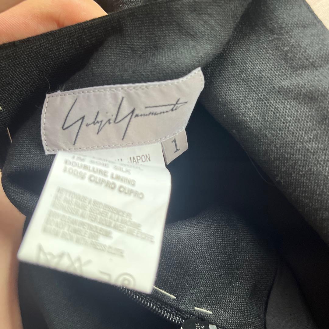 ヨウジヤマモト黒 タイトスカート ステッチ入り