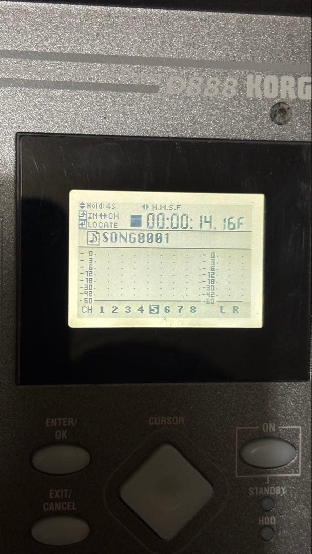 ＜動作＞KORG D888 マルチトラックレコーダー