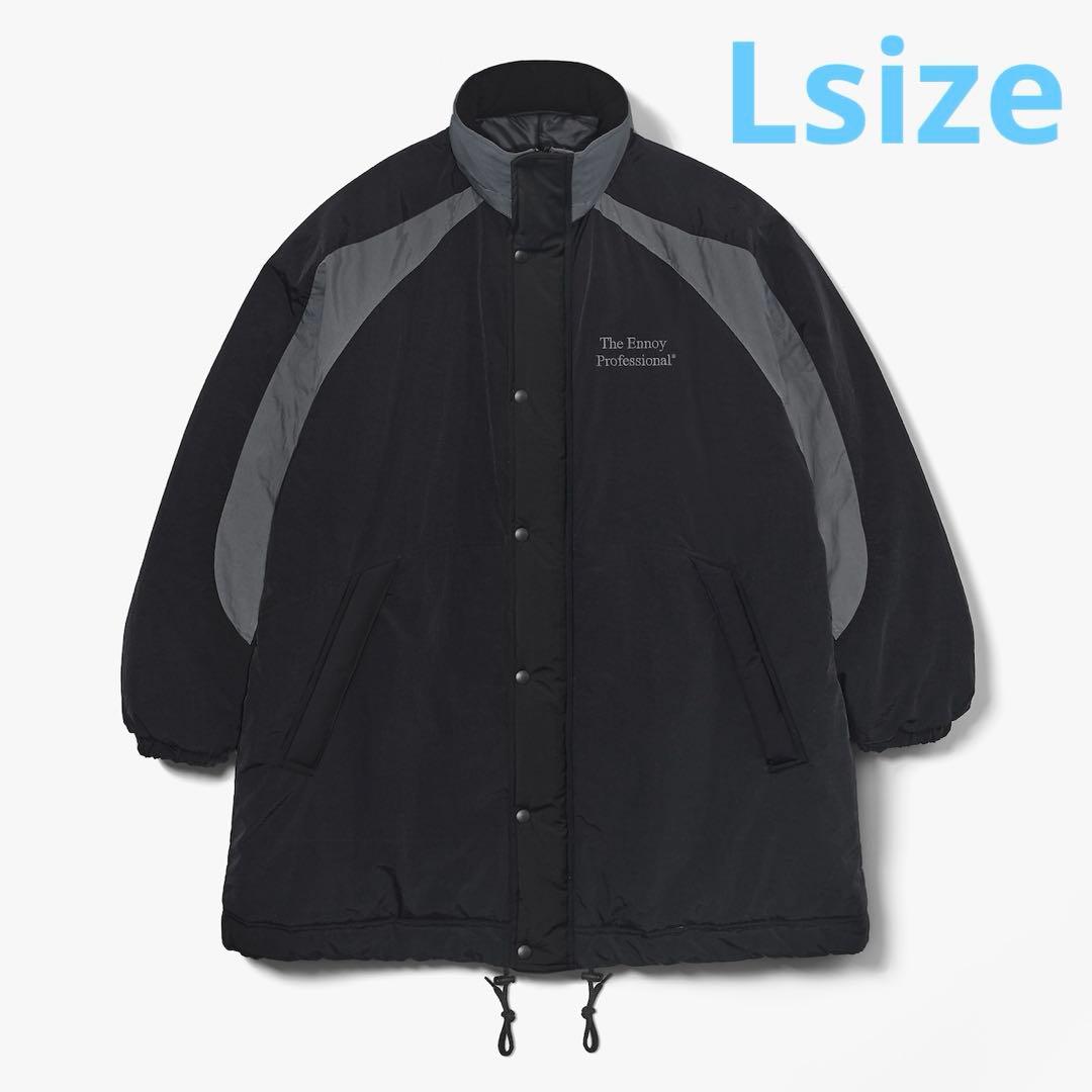 エンノイPADDED NYLON BENCH COAT BLACK/GRAY L - メルカリ