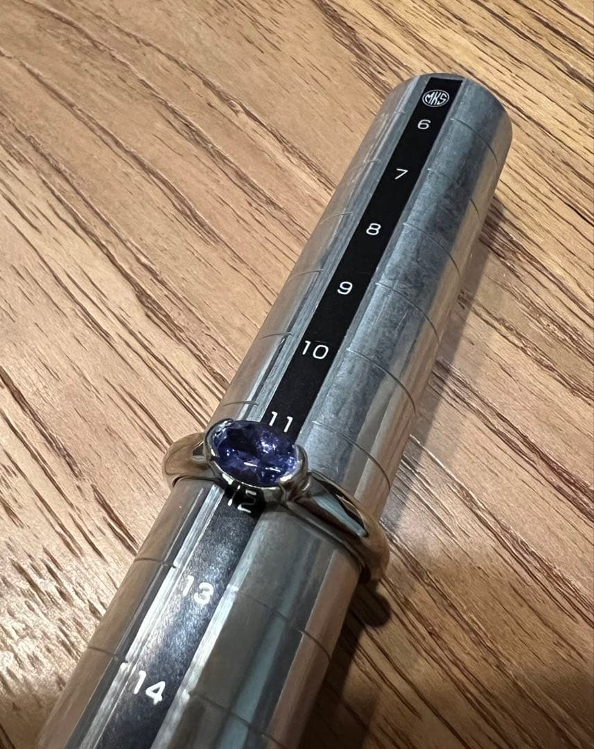 タンザナイトリング Pt950 #12