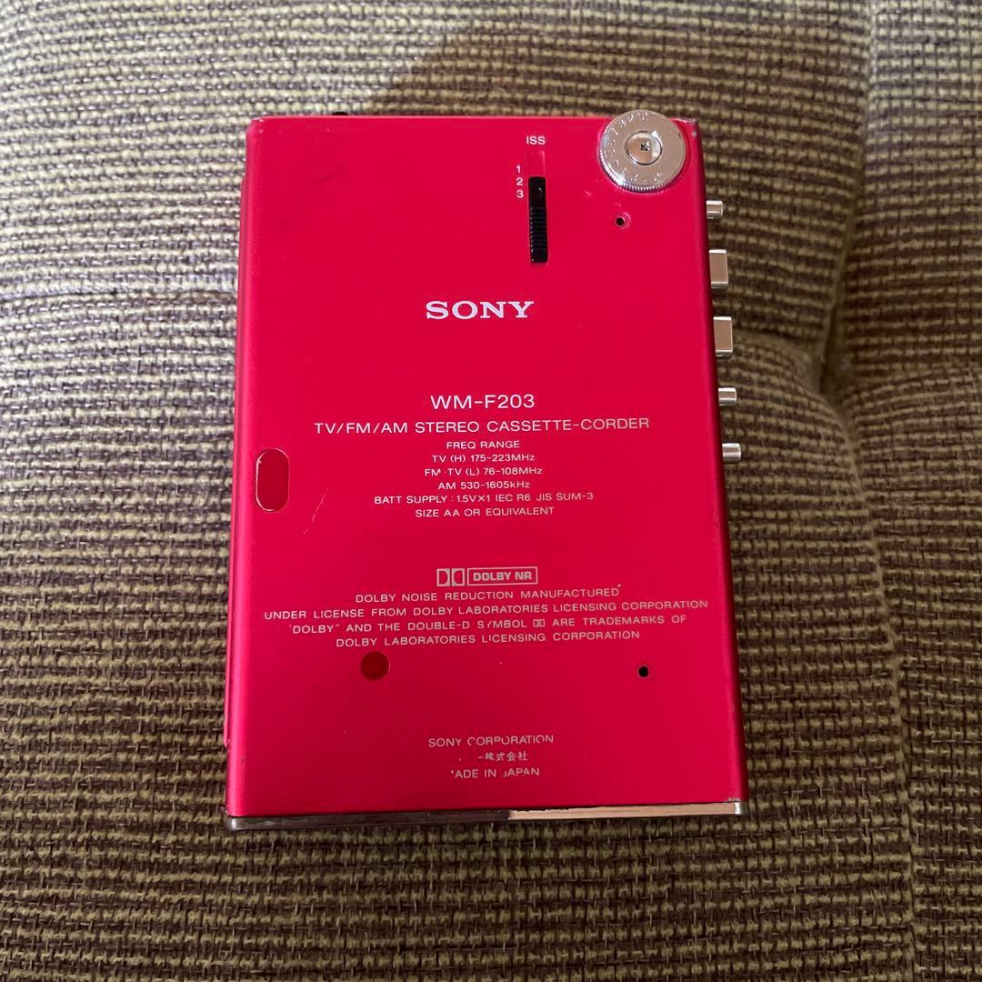 レトロ SONY WM-F203 カセットプレーヤー ポータブル ウォークマンSONY