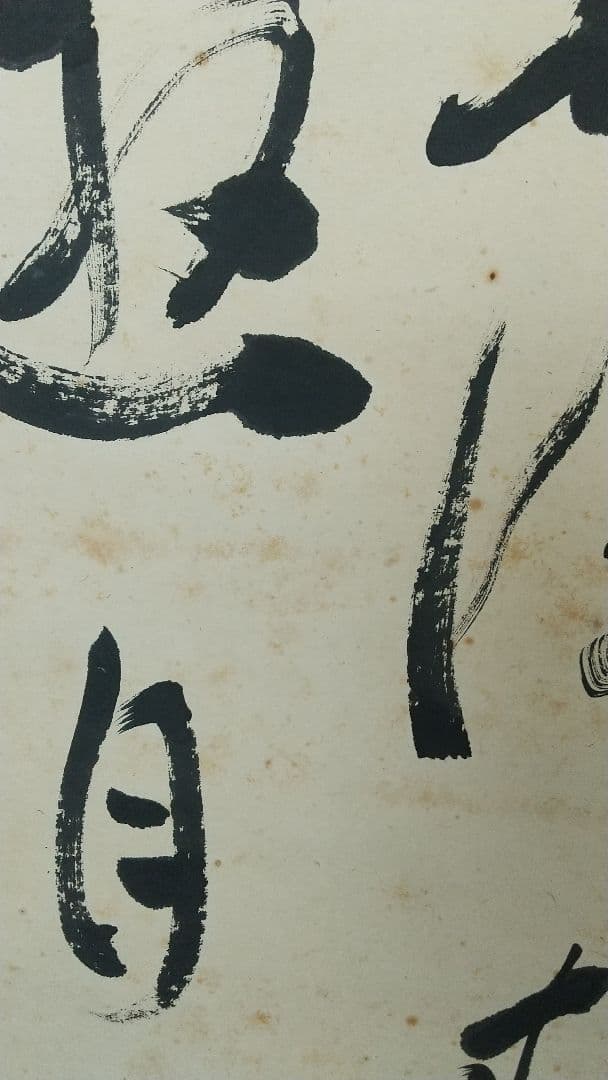 書家 金子鷗亭 書掛軸 書道 しみあり 共箱 文化勲章 師天