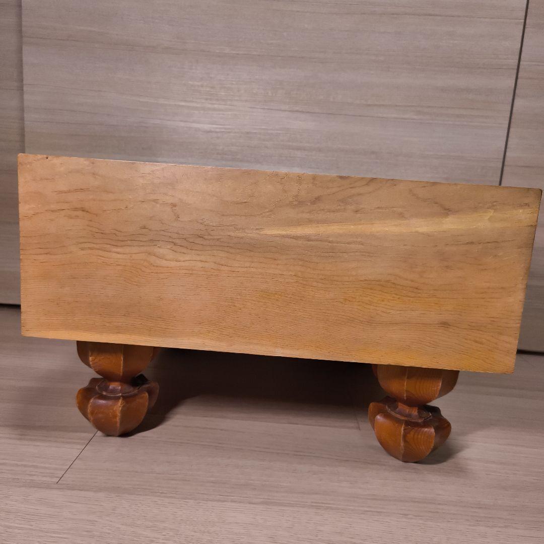 【囲碁 足付 高級碁盤】貴重 極厚 5寸6分 本榧 天地柾目 へそ有り