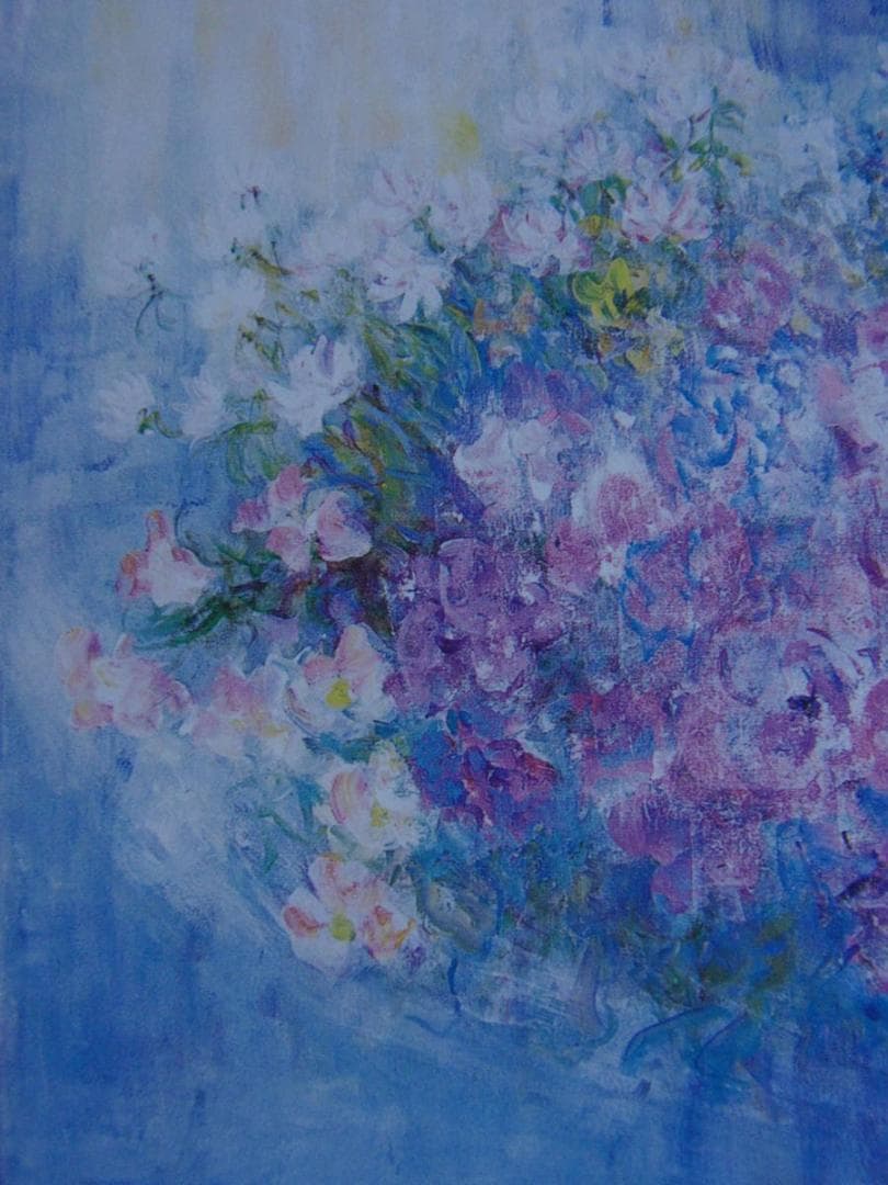 金登美、【想う】、希少な額装用画集より、新品額装付、状態良好