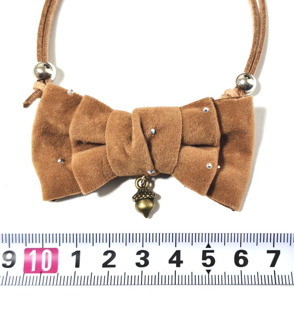 ペット用 トリミングチョーカー 1月 白くま 雪の結晶 リボン シロクマ