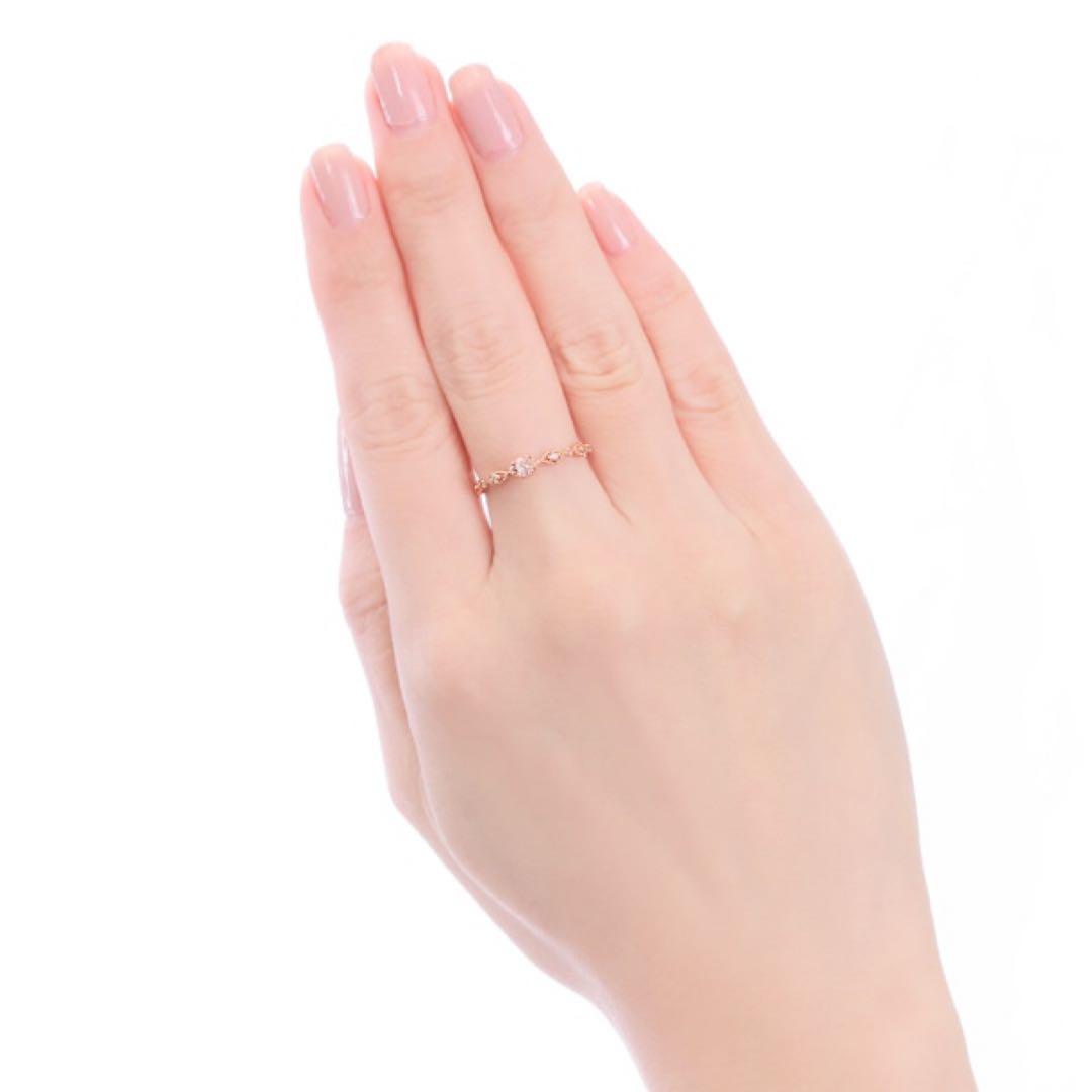 ジュエリーツツミ モルガナイト・ダイヤモンドリング12号