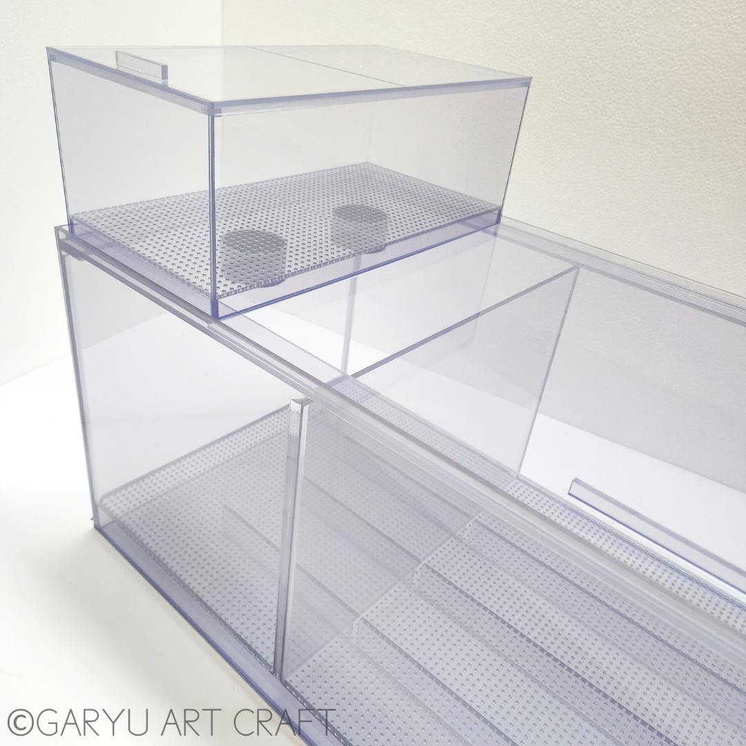 □大型3層式濾過槽□1200×400×350h□オーバーフロー水槽