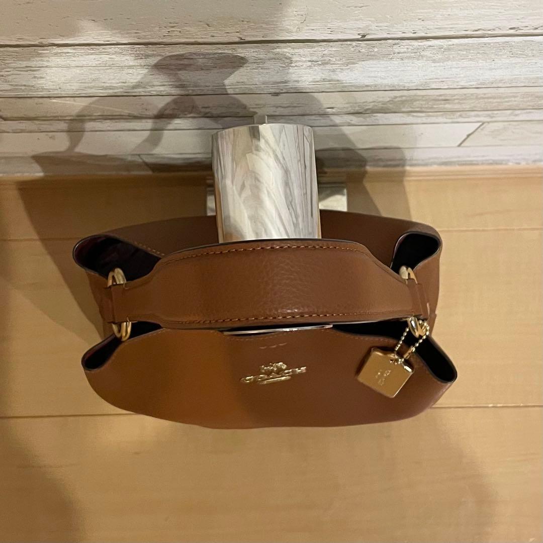 【数回使用程度】 COACH ショルダーバッグ 肩がけ ブラウン 91122