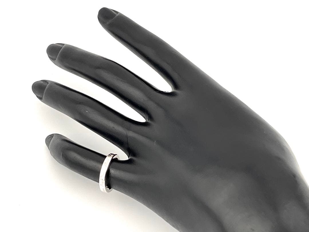 c929 美品　ティファニー　NY ノーツ　ナロー　リング　925 約6号