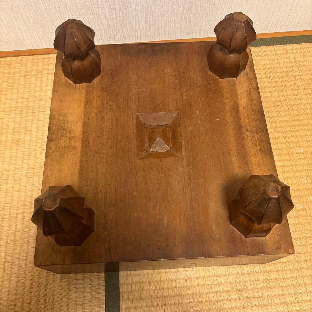 高級 国産 木製囲碁盤と碁石セット