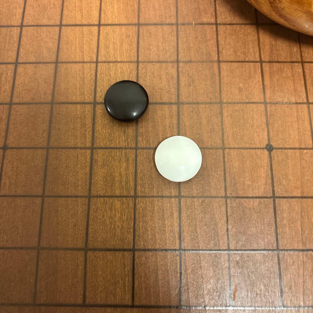 高級 国産 木製囲碁盤と碁石セット