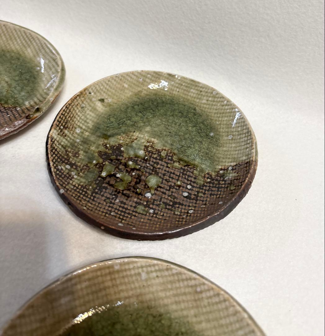 伊賀焼 銘々皿 5枚 陶芸 作家物 陶印あり 和食器