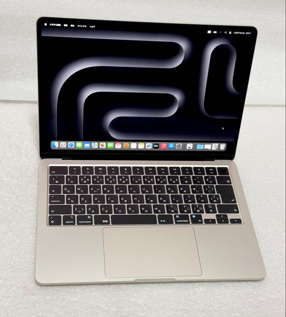 MacBook Air 傷なしバッテリー容量100%！！ 美品Apple MacBook Air M2