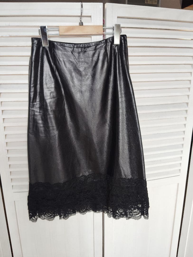 【レア品　美品】トリココムデギャルソン　牛革スカート