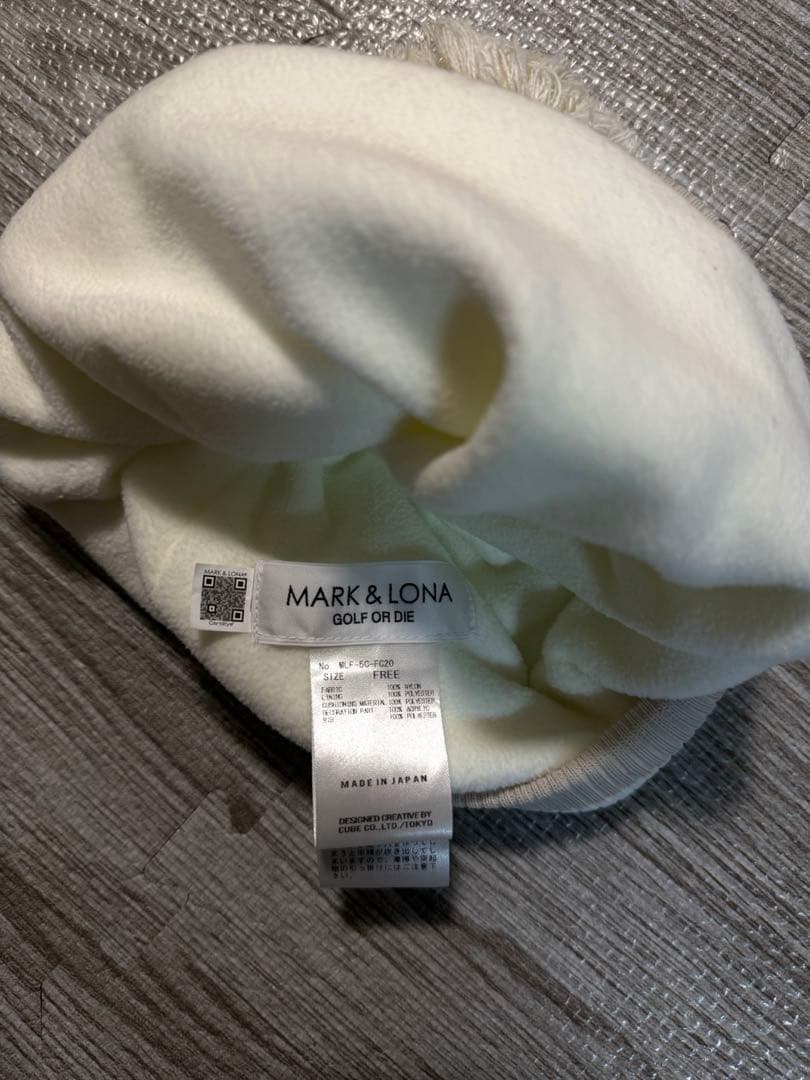 マークアンドロナ　帽子　ホワイトカラー