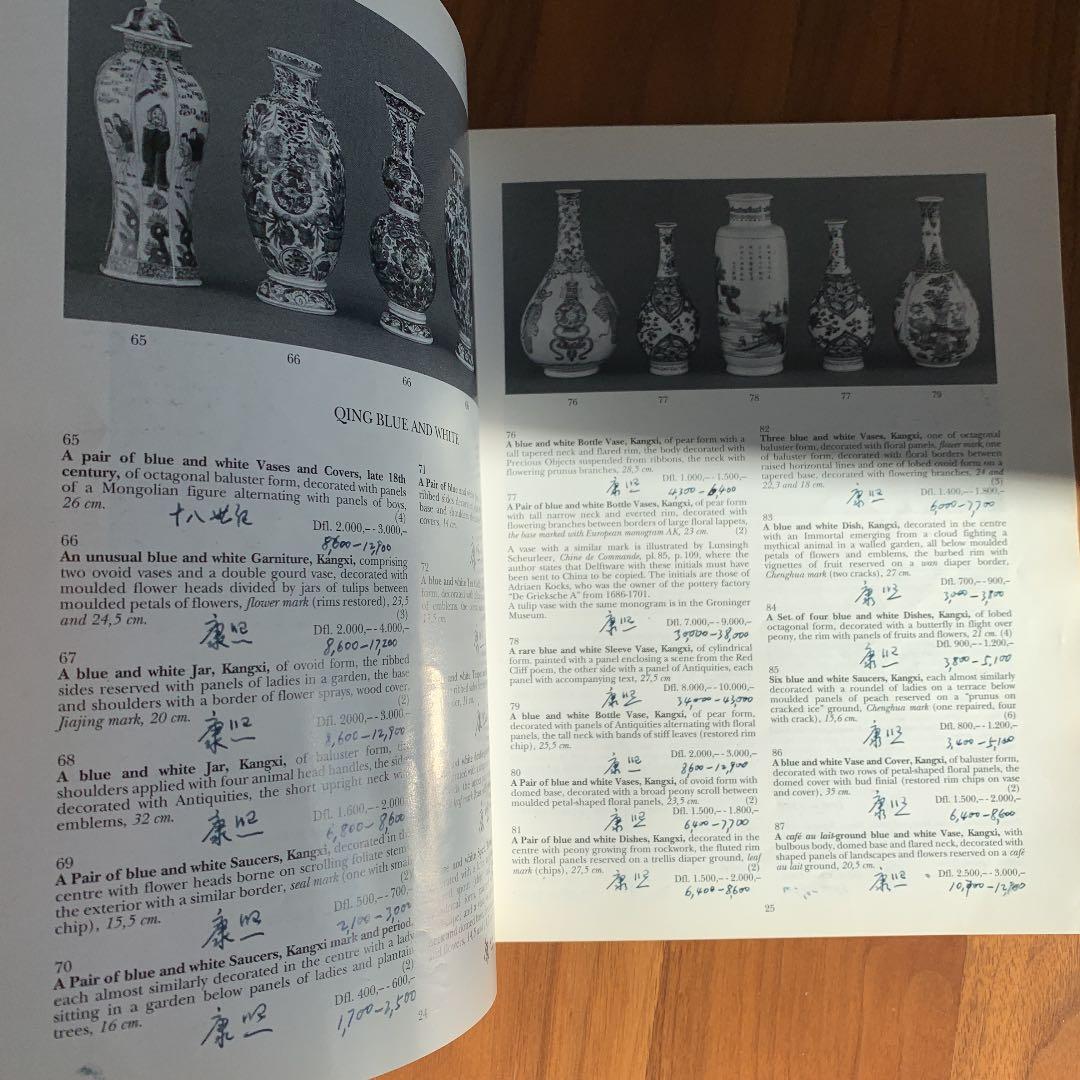 サザビーズ オークション 競売カタログ 陶磁品 古美術 1995年 春