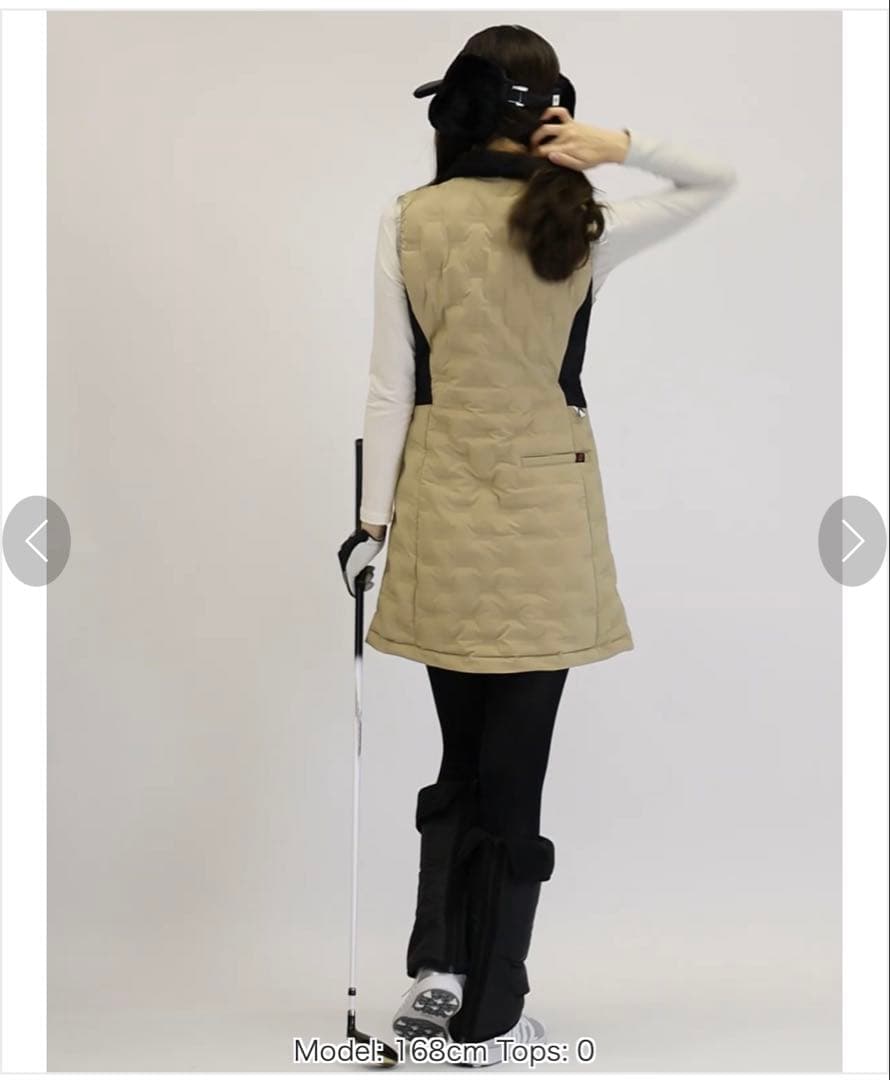 ニューバランスゴルフ 吸湿発熱ライトダウンノースリーブワンピース