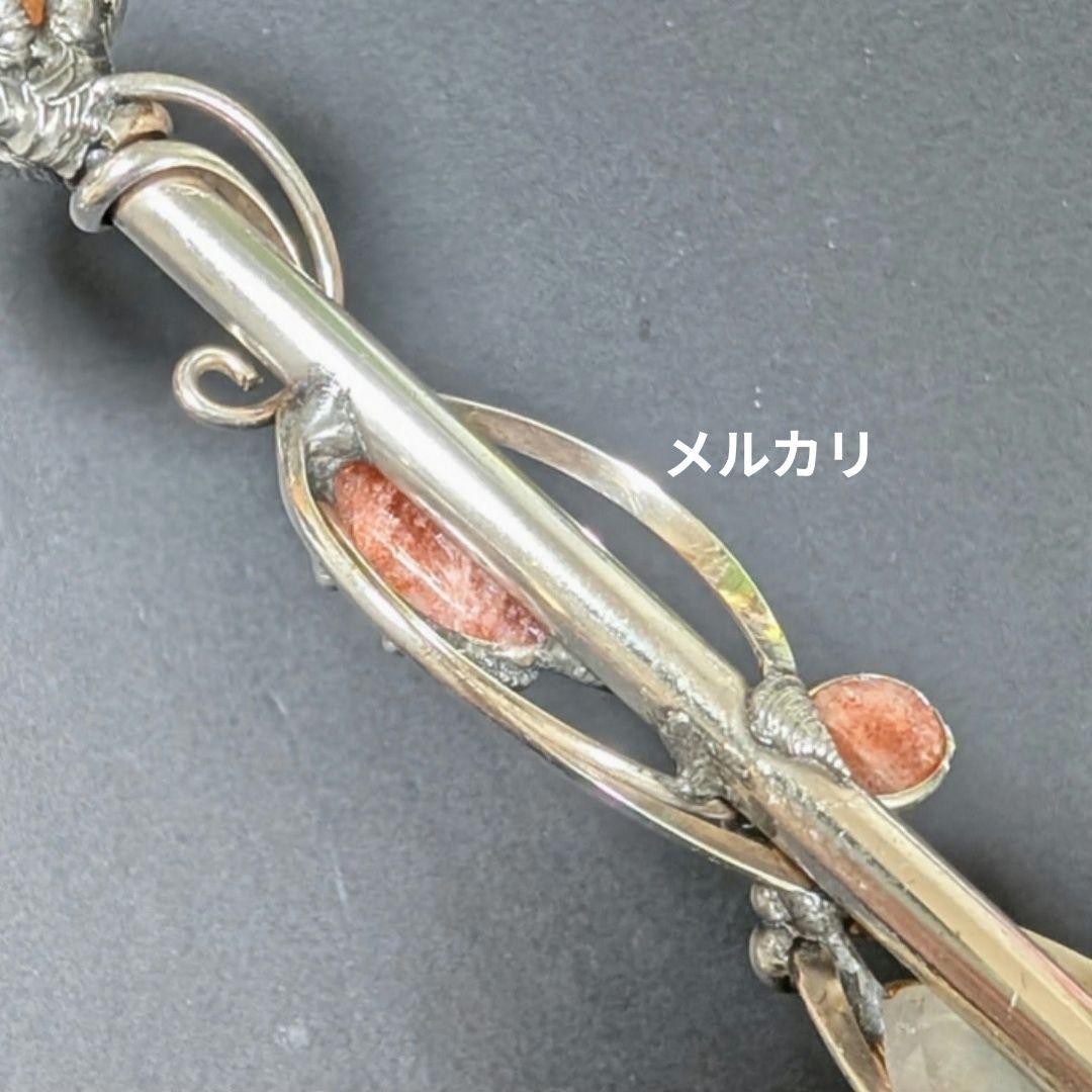 レア石使用！ スモーキークォーツ ウィズガーネット＆オレンジルチル