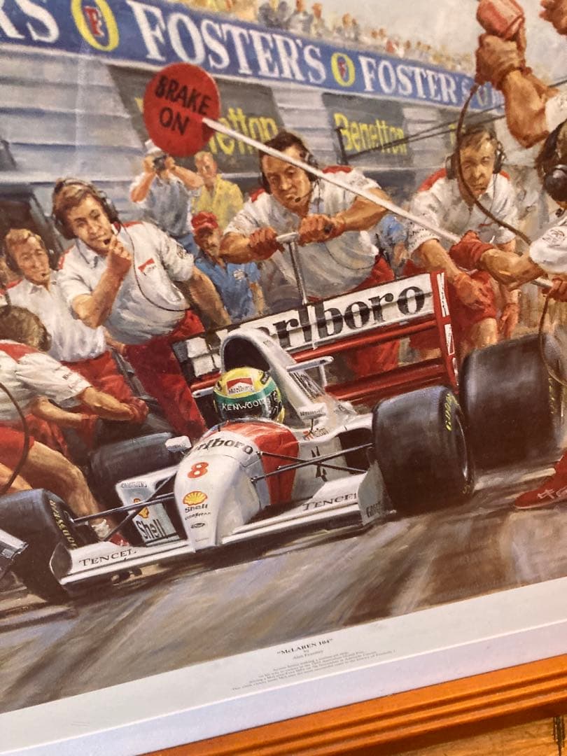 ☆-F1 リトグラフ McLAREN 104 オーストラリアGP ピットイン