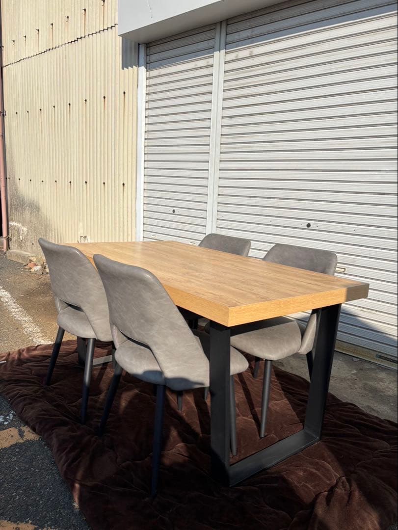 ひまさくしゅう【自社配送or引き取り】ダイニングテーブル5点セット