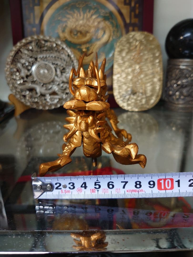 開運 龍 龍神 龍神兜 金色エンブレム 【メタル製】