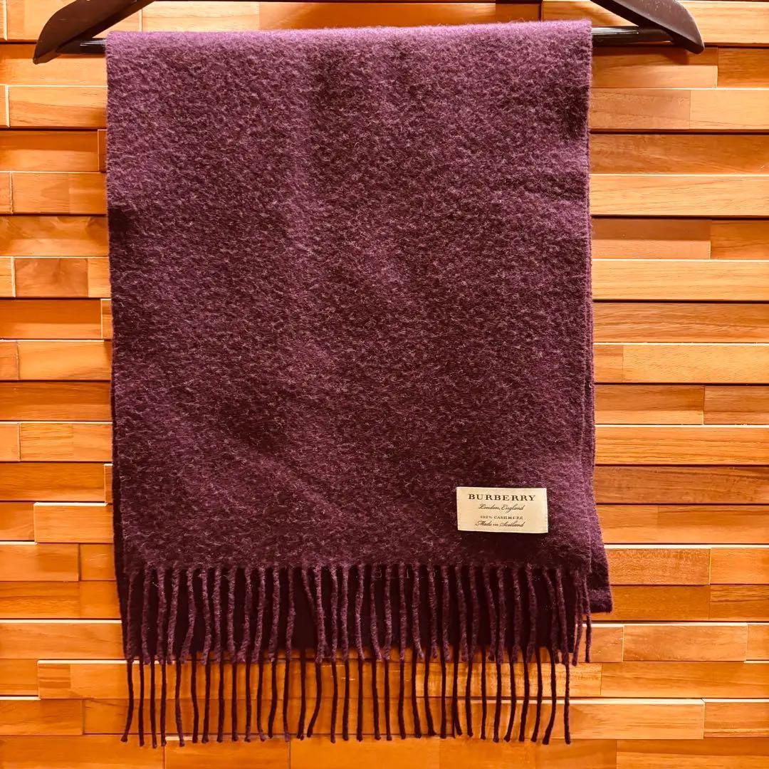 カシミヤ100%】BURBERRY バーバリー マフラー