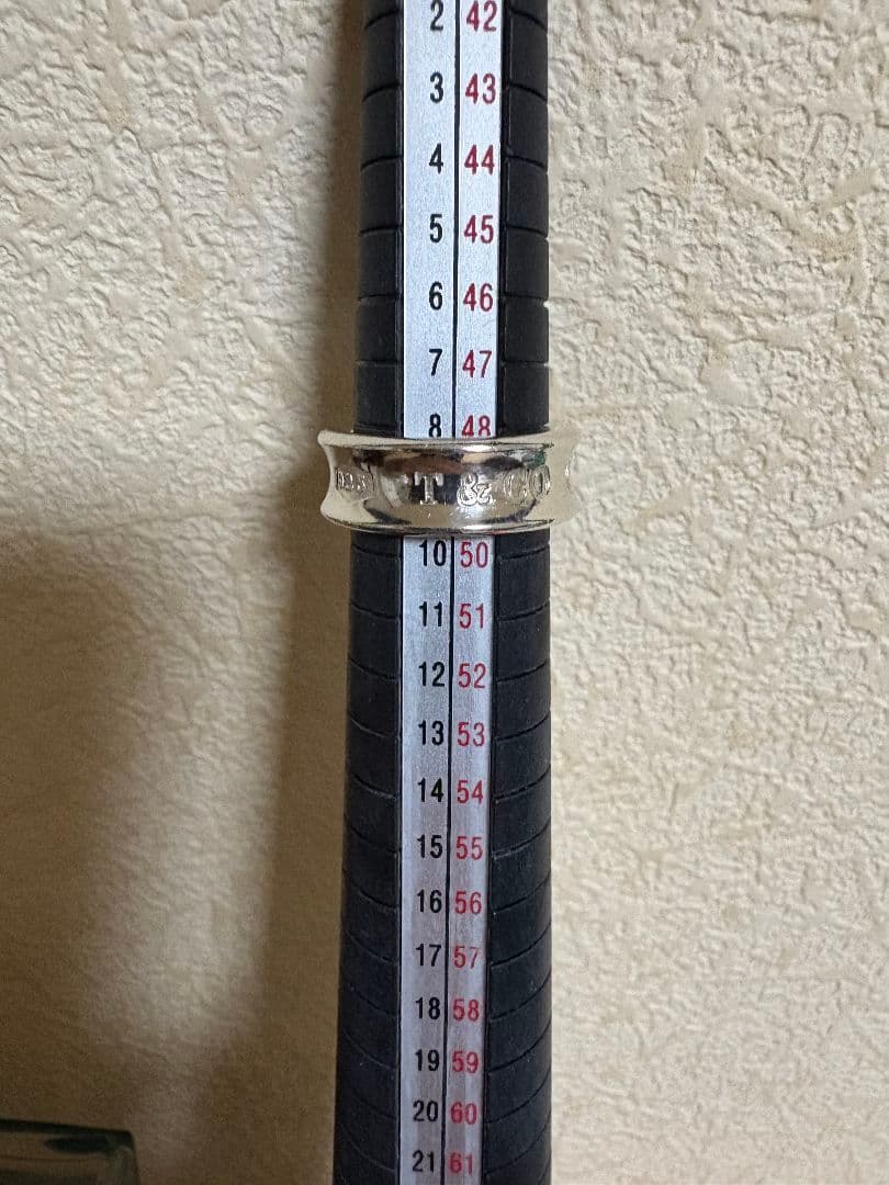 ティファニー1837ナローハンドリング サイズ棒:約9号【箱/ポーチ付】