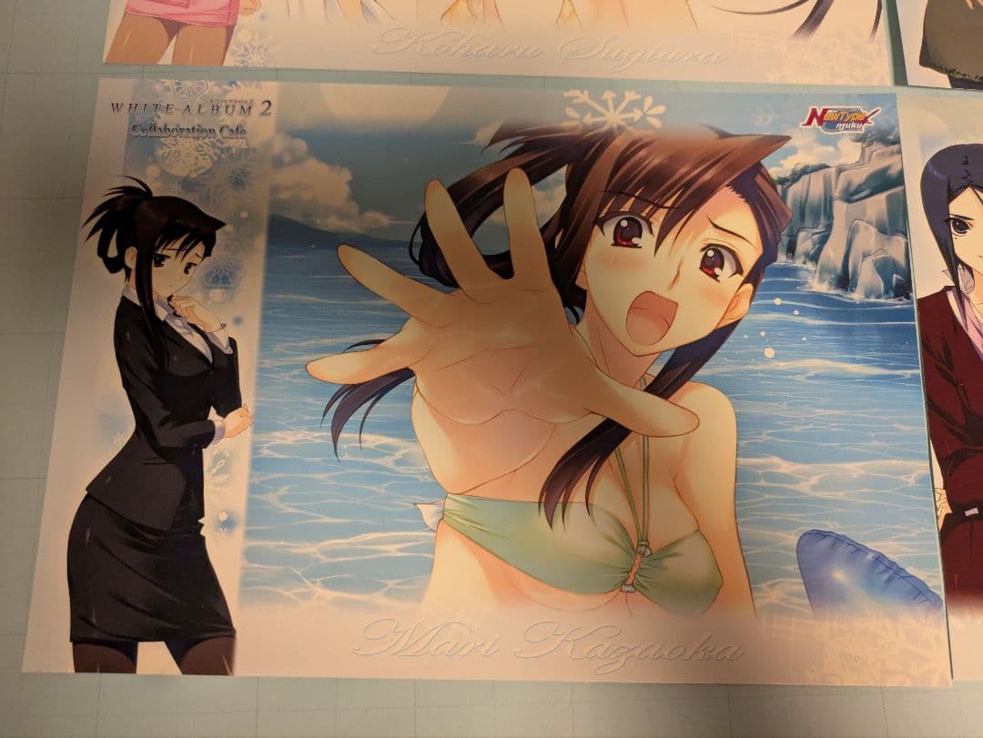 WHITEALBUM2 コラボカフェ ランチョンマット コンプ 雪菜 かずさ