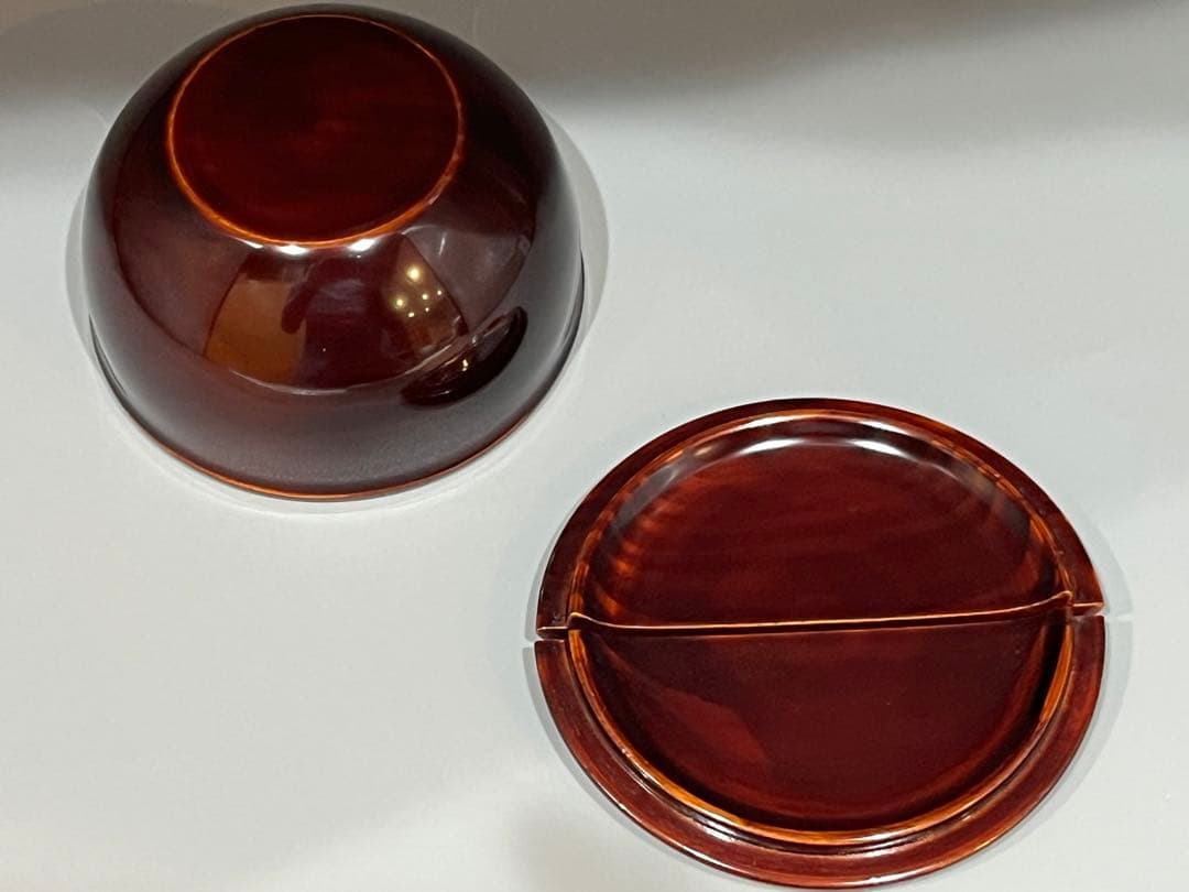 茶道具 割蓋 老松茶入 塗師 岡本陽斎 袋師 永豊 仕覆 老松棗 共箱 2024