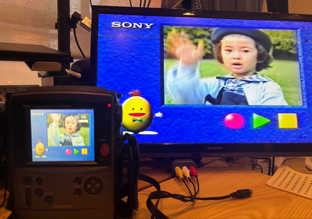 正常動作確認美品◆日立ビデオカメラ Hi8 VM－Ｈ1００Ｌ　はなれワザ