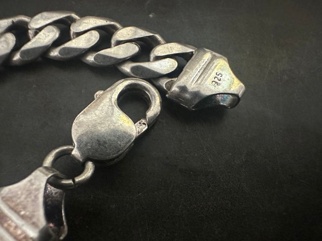 希少　ヴィンテージ　シルバー　925 ID 喜平　ヘヴィ　チェーン　アンティーク