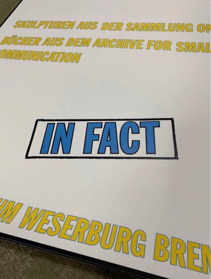 【残1枚】ローレンス・ウェイナー 海外ポスター① Lawrence Weiner