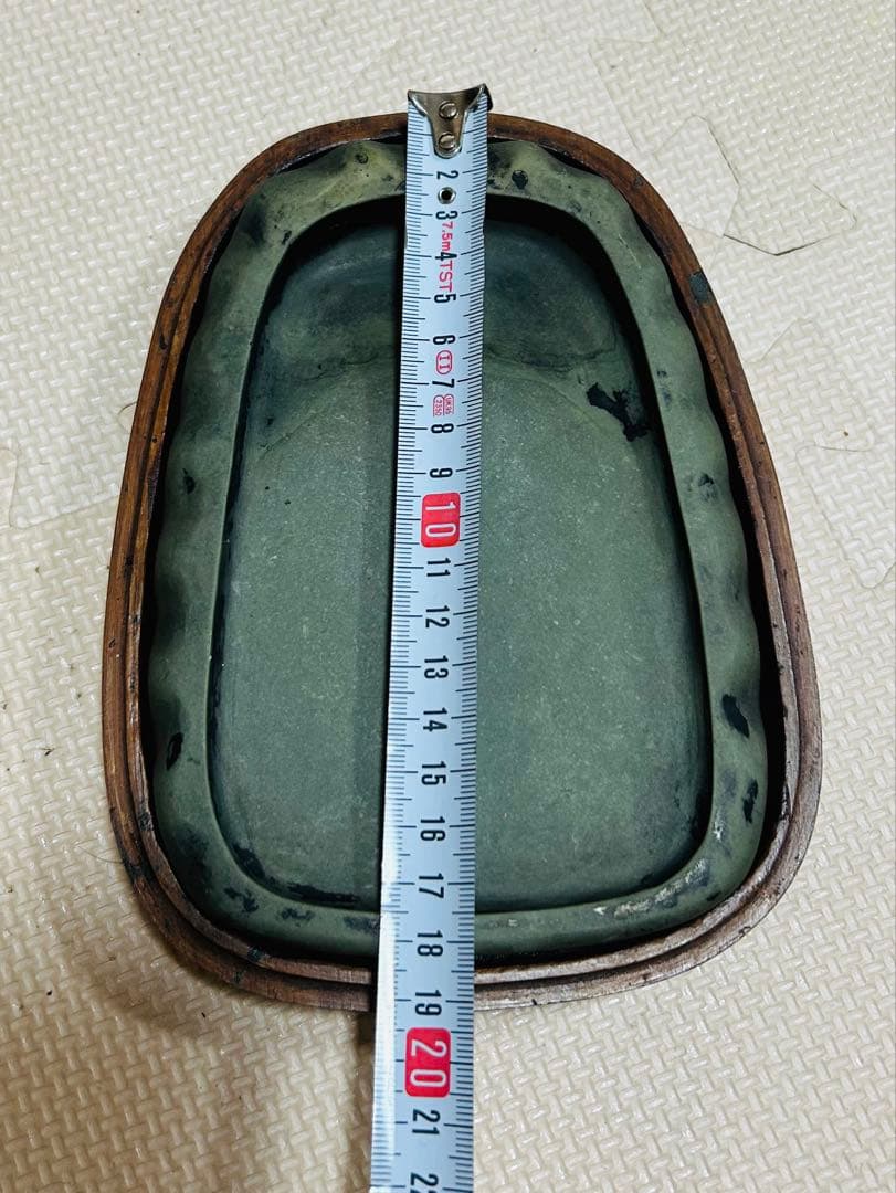 中国 古硯　清時代　緑端渓硯　書道具