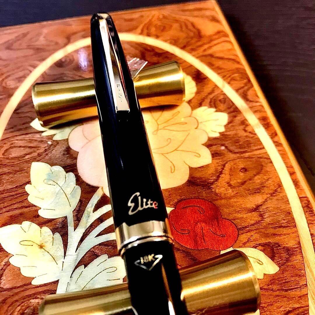 ☆超お勧め☆美しいパイロットエリート万年筆（M)18K