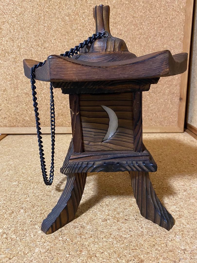 焼杉灯籠 茶道用品 アンティーク工芸品