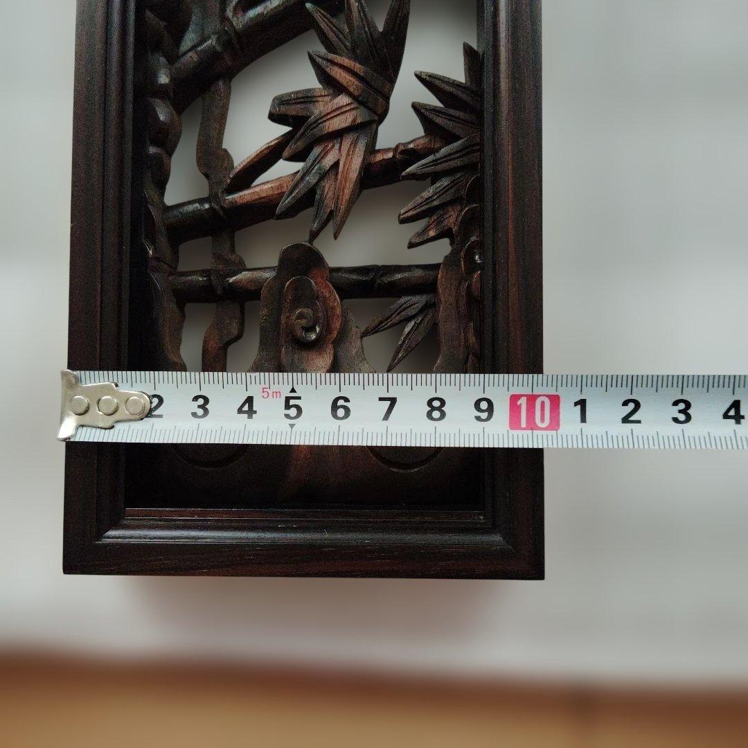 縞黒檀 欄間オープン仕上げ